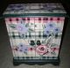 Vintage Hand - Painted Wooden Antique Armoire Boxes photo 3
