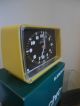 New Deadstock Vintage 1974 Junghans Yellow Alarm Clock Synchro - Vox Nr 112/0043 Mid-Century Modernism photo 1