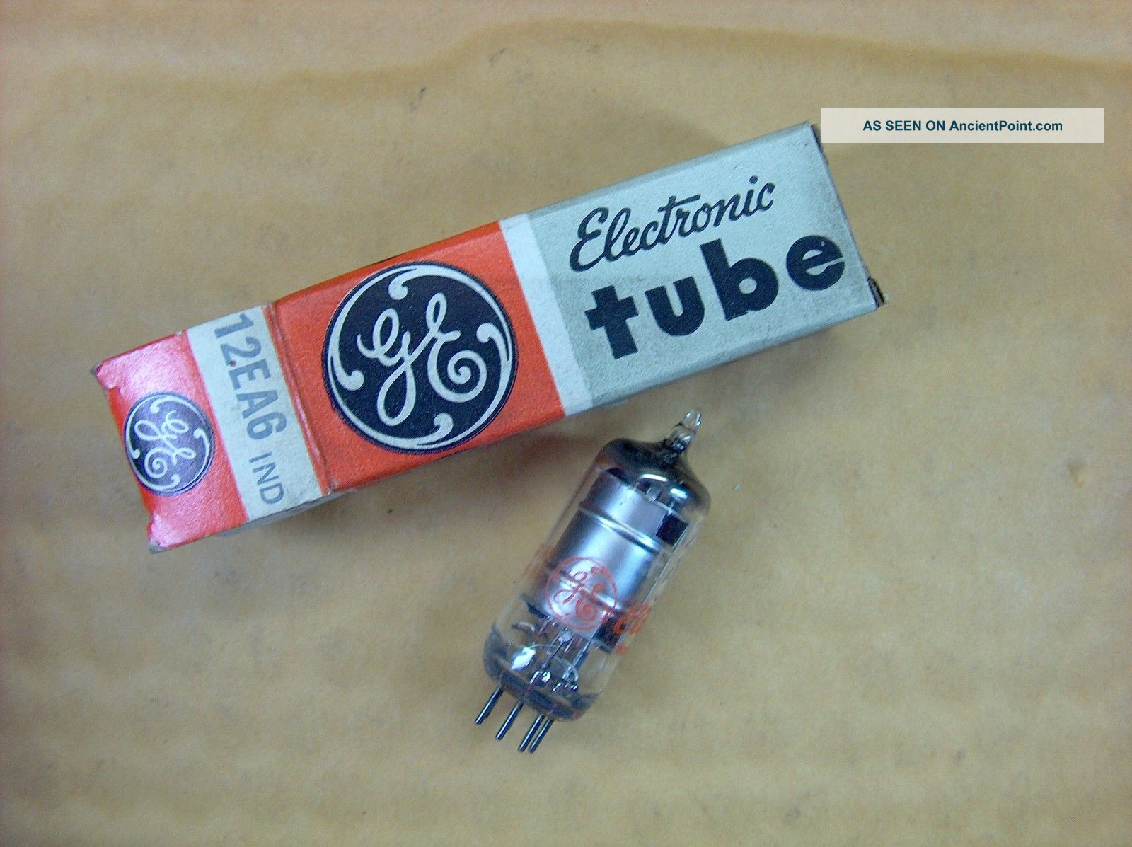 Vtg Ge Vacuum Electron Tube 12ea6 Ham Radio Tv Cb Amp Phono Made In Usa Nos Other photo