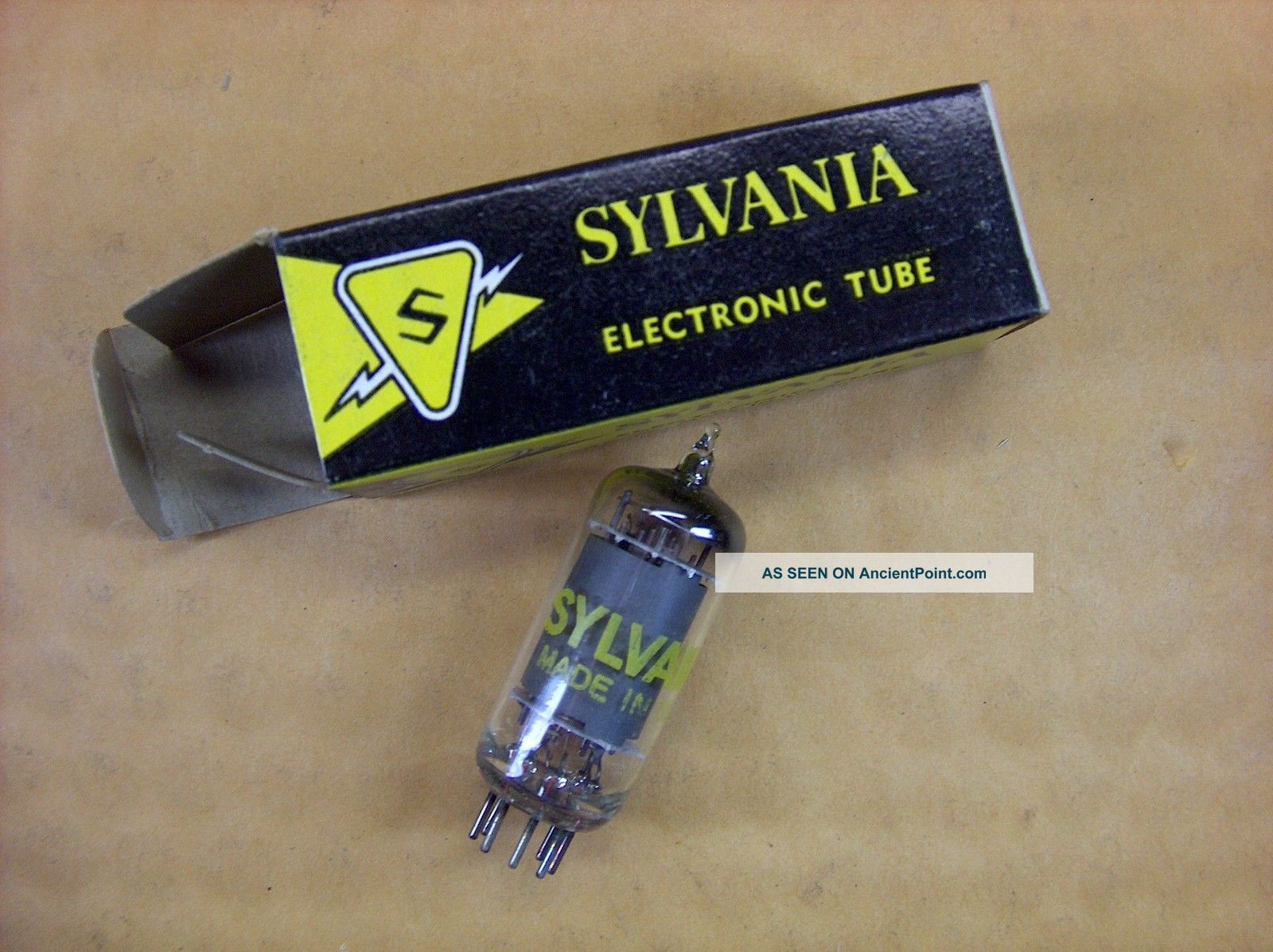 Vtg Sylvania Electron Vacuum 12cs6 Ham Radio Cb Amp Phono Tube Made In Usa Nos Other photo