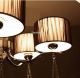 8 Light Italian Style Round Brown Silk Thread Lampshade Crystal Chandelier Lamp Chandeliers, Fixtures, Sconces photo 1