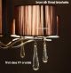 8 Light Italian Style Round Brown Silk Thread Lampshade Crystal Chandelier Lamp Chandeliers, Fixtures, Sconces photo 2