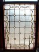 Textured Glass Window W/ Stained Glass Diamonds Landing Window (sg 1254) 1940-Now photo 4