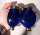 Two Different Dr Dettweiler Medical Spittoons Sputum Flask Cobalt Blue 1910s Other photo 7