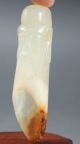 Old Chinese Hetian Jade Hand - Carved Tea Spoon,  Fine Carving,  No.  A743 Other photo 5