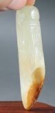 Old Chinese Hetian Jade Hand - Carved Tea Spoon,  Fine Carving,  No.  A743 Other photo 6
