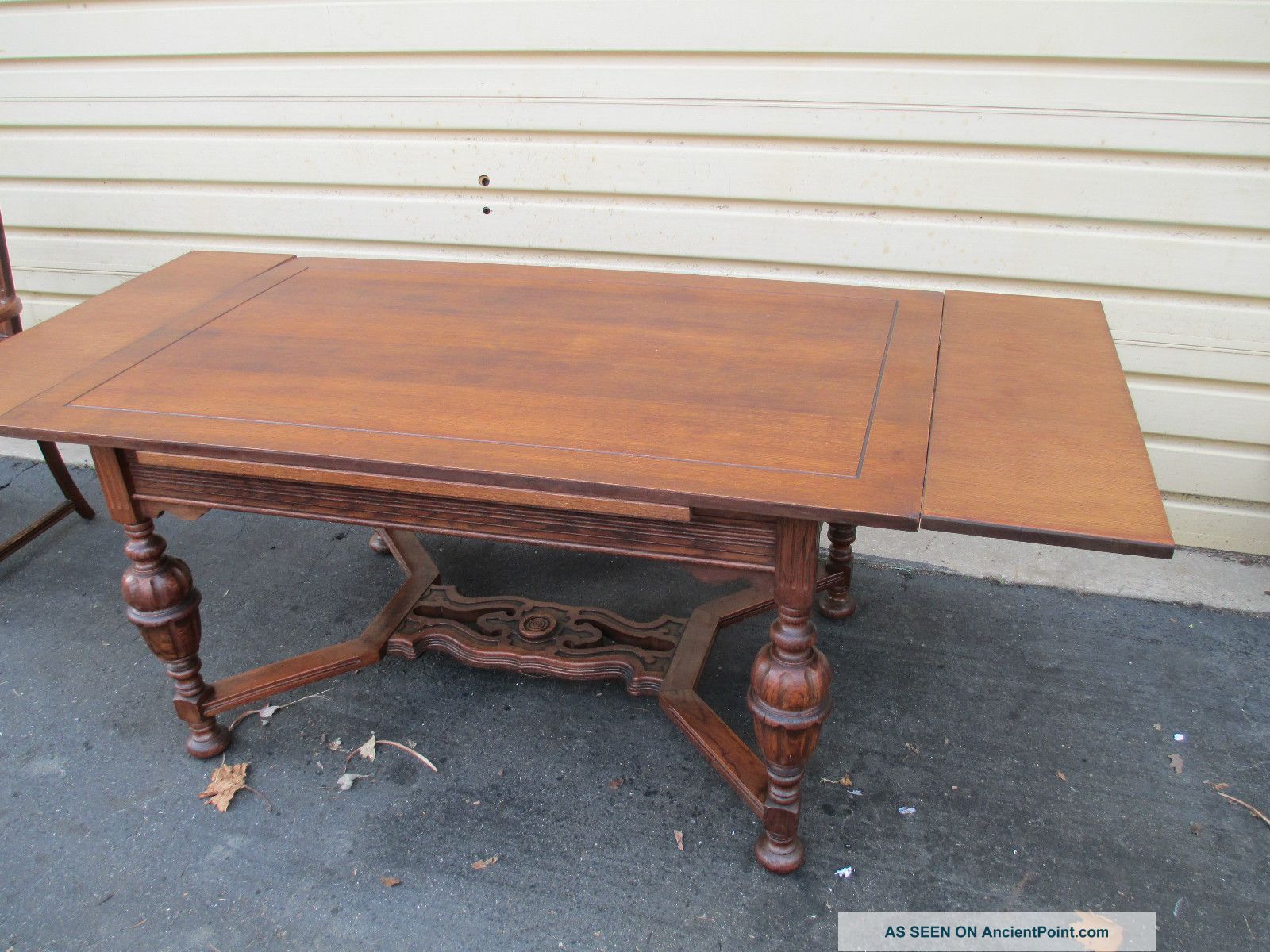 Antique Oak Dining Room Table