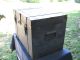 Vintage Military Navy Chest Named Soldier Attica Ny Foot Locker Trunk Wood Box 1900-1950 photo 1