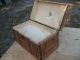 Antique Dome Top 1800s Trunk Stage Coach Chest Orig Condition Interior Tray 1800-1899 photo 7