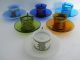 Old Blue Chinese Peking Glass Cup & Saucer Glasses & Cups photo 10