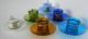 Old Blue Chinese Peking Glass Cup & Saucer Glasses & Cups photo 11