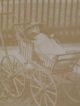 Vintage 1800 ' S Cabinet Photo Girl & Antique Doll In Wicker Baby Carriage Buggie Baby Carriages & Buggies photo 1