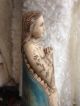 Virgin Saint Mary Wood,  Hand Carved Wood Fabulous See More Listed Carved Figures photo 2