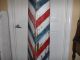 Antique Late 1800 ' S Wooden & Free Standing Barber Shop Pole - 7 ' + Tall Barber Chairs photo 9