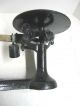 Antique Victorian Fairbanks Cast Iron & Brass Fishtail Base 3 Lb Scale W Weights Scales photo 8