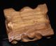 Chinese Black Cherry Wood Statue Stand Holder Wood Shelf (circular) Other photo 2