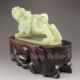 100% Natural Hand - Carved Chinese Hetian Jade Statue - Pi Xiu Dragon Nr Dragons photo 3