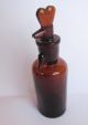 Antique German Medical Drop Opium Anaesthesia Amber Glass Bottle Tk 20ml Size 2 Other photo 1