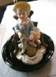 Antique Vintage Boy Figurine - Candle Holder - No.  3922 Art Deco Ornament England Other photo 1