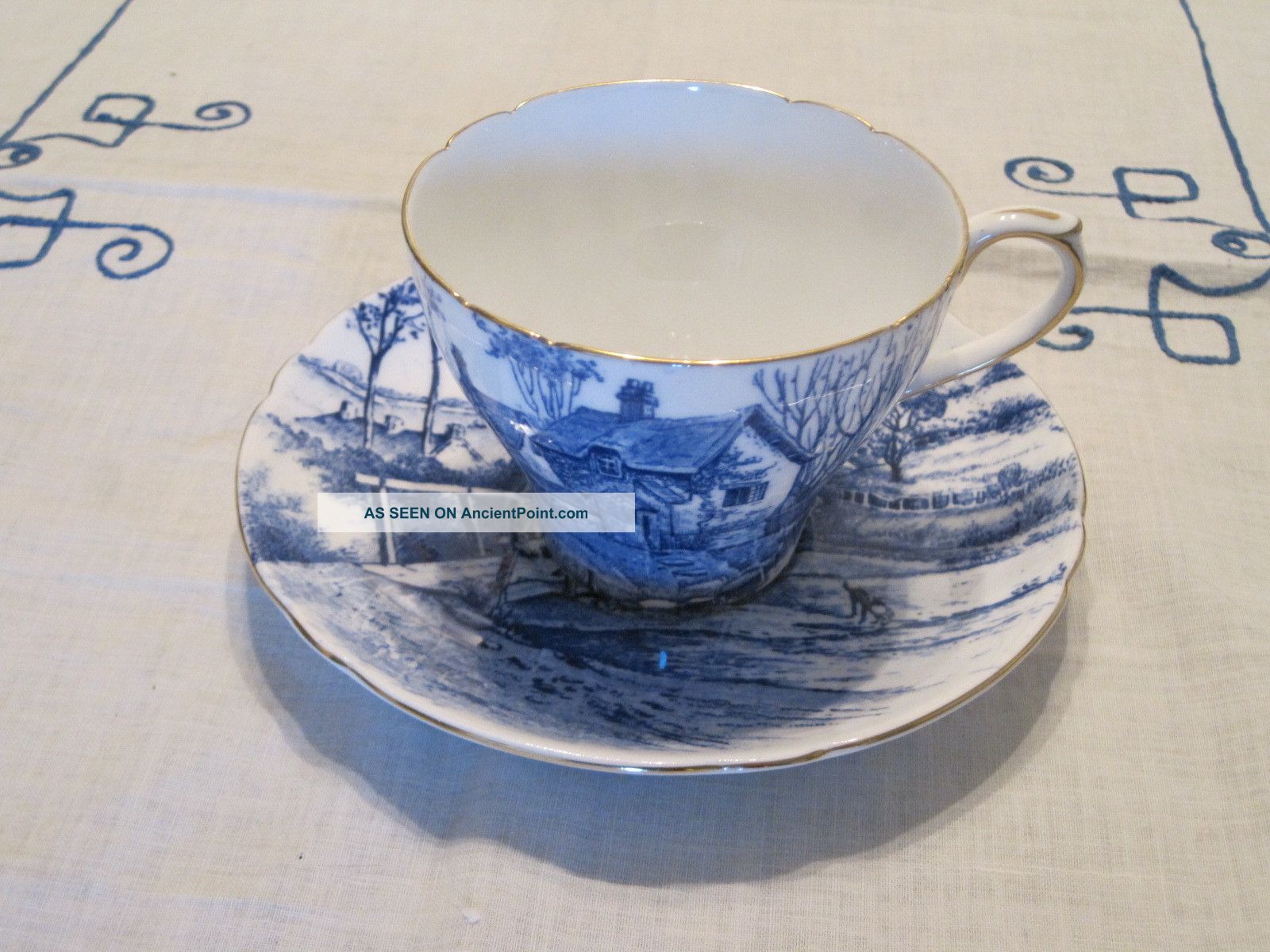 Rare Vintage Shelley England Oleander Glorious Devon Tea Cup & Saucer Mint Cups & Saucers photo