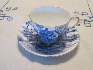 Rare Vintage Shelley England Oleander Glorious Devon Tea Cup & Saucer Mint photo