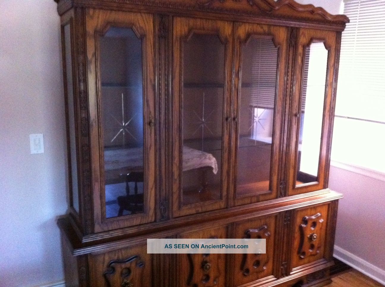 Large China Cabinet With Cupboards Post-1950 photo