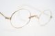 Vintage Eye Glasses 1/10 12k Gold Oval Wire Rim Riding Temple Antique Frame 1093 Optical photo 1