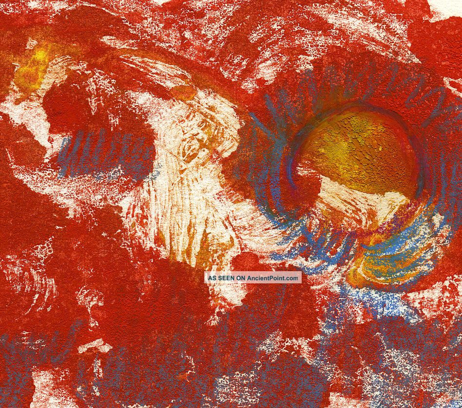 Ooak Midcentury Modern Pafa Nyc Artist Monoprint Mildred S.  Goldman Art Mid-Century Modernism photo