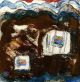 Ooak Midcentury Modern Pafa Nyc Artist Monoprint Mildred S.  Goldman Art Mid-Century Modernism photo 3
