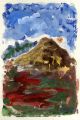 Ooak Midcentury Modern Pafa Nyc Artist Monoprint Mildred S.  Goldman Art Mid-Century Modernism photo 1
