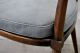 Bert England Vtg Mid Century Modern Cane Brass Lounge Side Desk Chair Johnson Mid-Century Modernism photo 9
