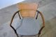 Bert England Vtg Mid Century Modern Cane Brass Lounge Side Desk Chair Johnson Mid-Century Modernism photo 4