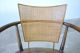 Bert England Vtg Mid Century Modern Cane Brass Lounge Side Desk Chair Johnson Mid-Century Modernism photo 5