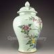 Chinese Hand - Painted Porcelain Jar & Lid W Qing Dynasty Yong Zheng Mark Nr Pots photo 5
