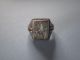 Outstanding Medieval/post Med.  Silver/gold Knights Ring With Rampant Rhinoceros Roman photo 3