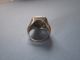 Outstanding Medieval/post Med.  Silver/gold Knights Ring With Rampant Rhinoceros Roman photo 4