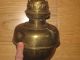 Antique Victorian Solid Brass Oil Lamp Lampe Veritas Ornate Wall Sconce Lamps photo 7