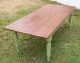 Antique Salvage Made Farm Table Pine Top Painted Base 83 