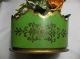Vintage French Tole Flower Pot Basket Toleware Chippendale Roses Daffodils 10.  5 