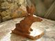 Vintage Primitive Miniature Antique Folk Art Carved Donkey Figurine Primitives photo 7