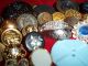 110 Buttons Lots Vintage Rhinestone New Glass Antique Czech Wedding Victorian Buttons photo 7