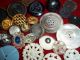 110 Buttons Lots Vintage Rhinestone New Glass Antique Czech Wedding Victorian Buttons photo 8