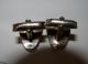 Antique Art Nouveau Sterling Silver Natural Abalone Cufflinks Other photo 1