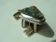 Antique Art Nouveau Sterling Silver Natural Abalone Cufflinks Other photo 3