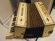 Vintage Painted White W/designs Marked Hohner Wooden Starter,  Smaller Accordion Other photo 5