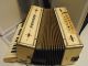 Vintage Painted White W/designs Marked Hohner Wooden Starter,  Smaller Accordion Other photo 6
