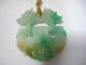 Rare Chinese Antique Heavily Carved Fine Jade Jadeite Hinged Pendant Dragons Necklaces & Pendants photo 3