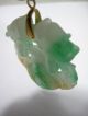 Rare Chinese Antique Heavily Carved Fine Jade Jadeite Hinged Pendant Dragons Necklaces & Pendants photo 6