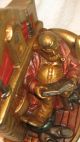 Antique Armor Bronze Man Dog Art Fireplace Bookends Metalware photo 1