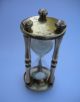 Extremely Rare Late 19th Century French Brass Hour Glass Clock Time Metalware photo 1